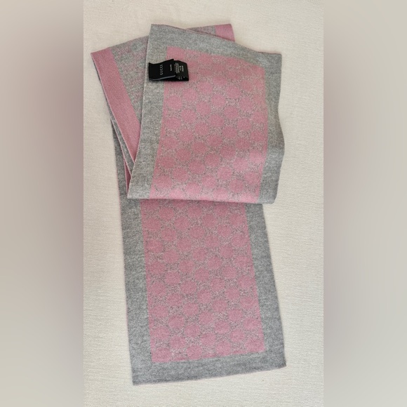 Gucci 100% Wool Double Sided Scarf - Picture 2 of 4